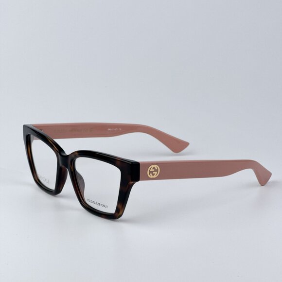 Gucci Women Havana Pink Cat Eye BRAND NEW Eyeglasses GG1715O 005 - Picture 1 of 9